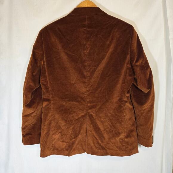Saddlebred Men's Heritage Corduroy Jacket Blazer Brown Cotton 40R Country Club - Picture 8 of 11
